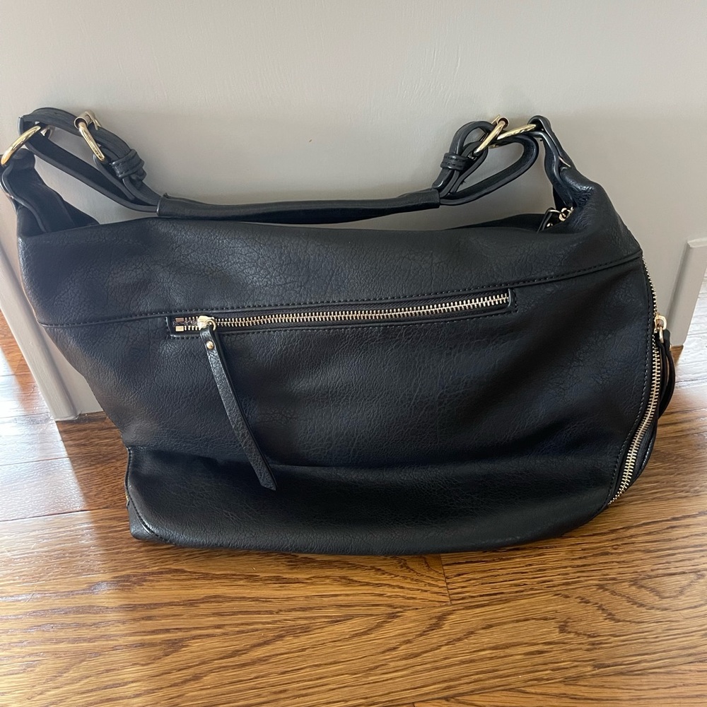 Urban Expressions Black Tote Hobo Bag